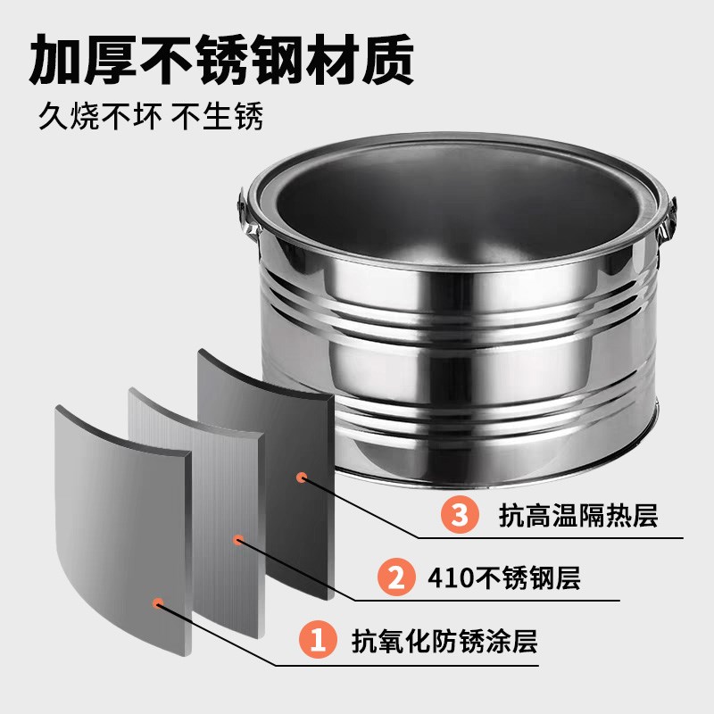冬天室内取暖炉家用烧炭便携农村火炉烤火盆围炉煮茶客厅暖脚老式