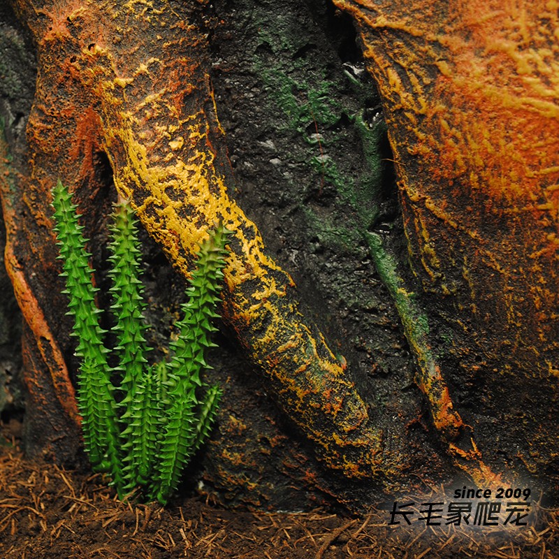 2张包邮 爬虫饲养箱PU泡沫背景板陆龟蜥蜴蛇爬宠木箱玻璃箱仿生态