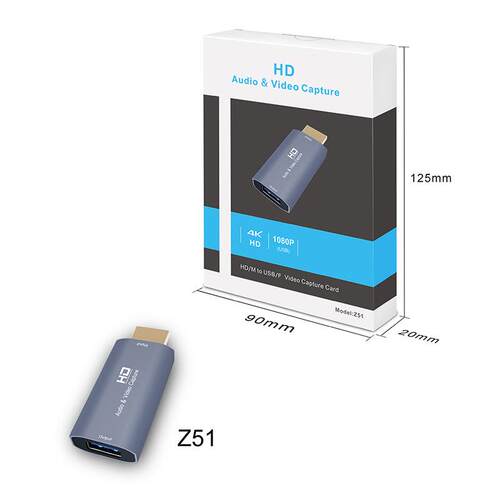 1款视频采集卡HDMI高清视频采集卡HDMI公转USB母延长转换头4K60HZ