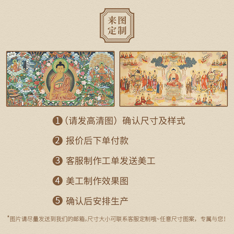 藏式唐卡布艺挂画异域风挂毯装饰画横幅卧室客厅墙面挂布背景布画