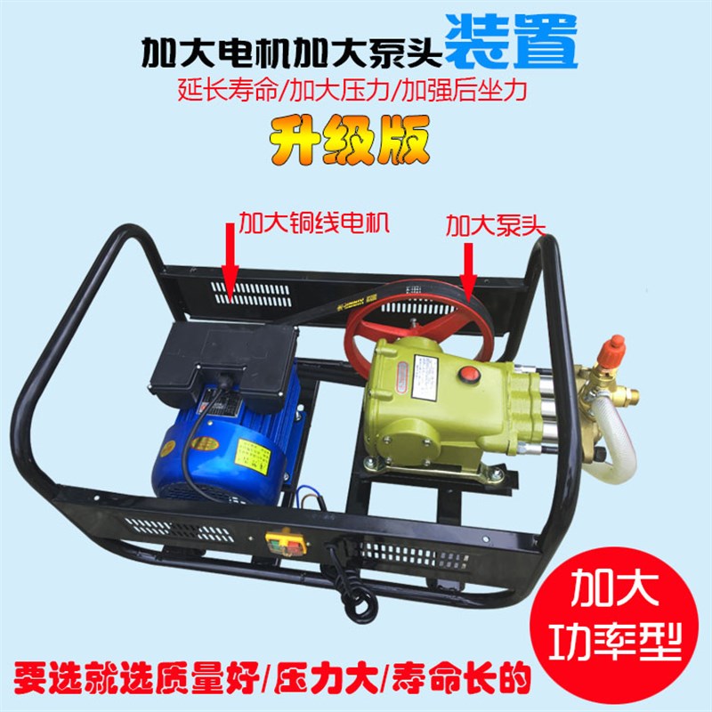 上海黑猫55/58型单相三相电动高压清洗机泵洗车机自吸式220V全铜