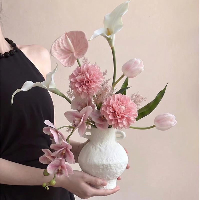 假花仿真花束手捧花餐厅客厅花瓶插花装饰桌面高级感玄关花艺摆设