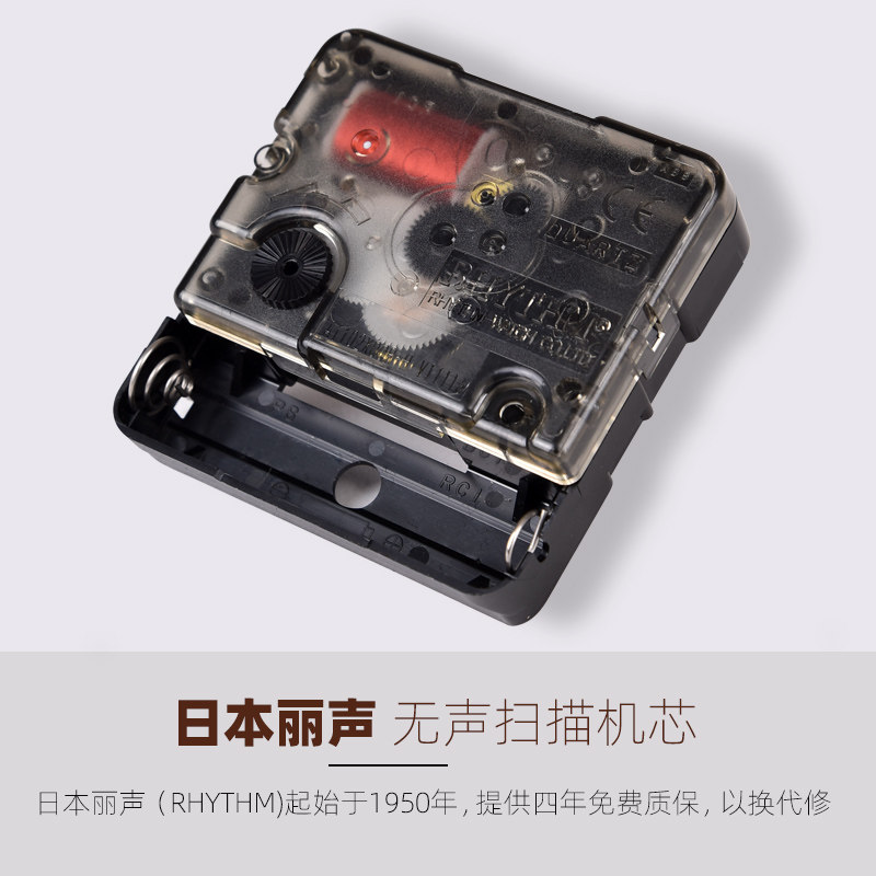 纯铜新中式轻奢双面挂钟客厅家用钟饰时尚挂表两面钟表黑胡桃原木