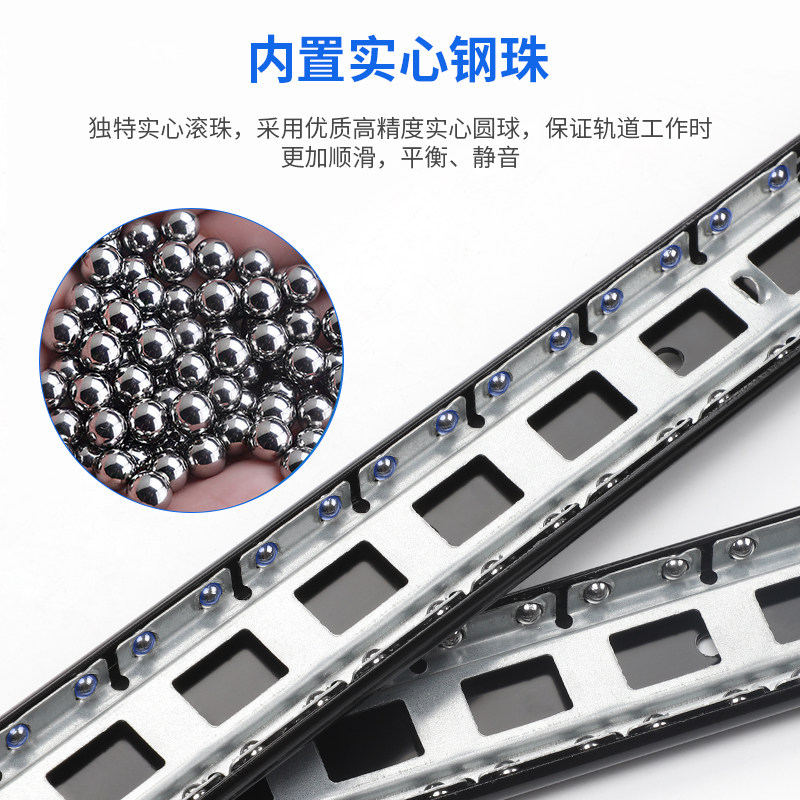 上翻门隐藏回旋门轨道橱柜衣柜侧装插入式口袋门伸缩滑轨五金配件