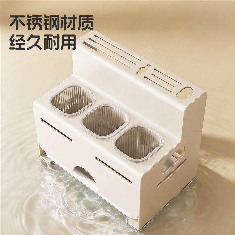 筷子收纳盒不锈钢刀架筷筒一体置物架厨房放菜刀刀具壁挂式筷子笼图片