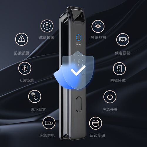 人脸识别指纹锁家用防盗门智能门锁刷卡密码锁全自动入户门电子锁