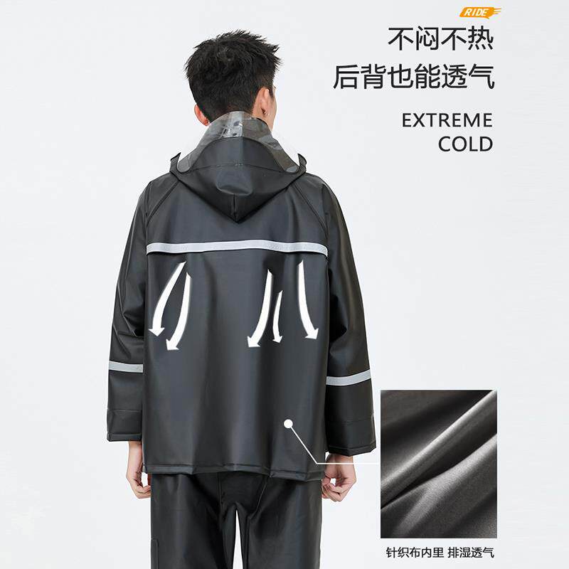 雨衣雨裤加大加肥分体加厚外卖骑手摩托车专用全身防水特大码雨披