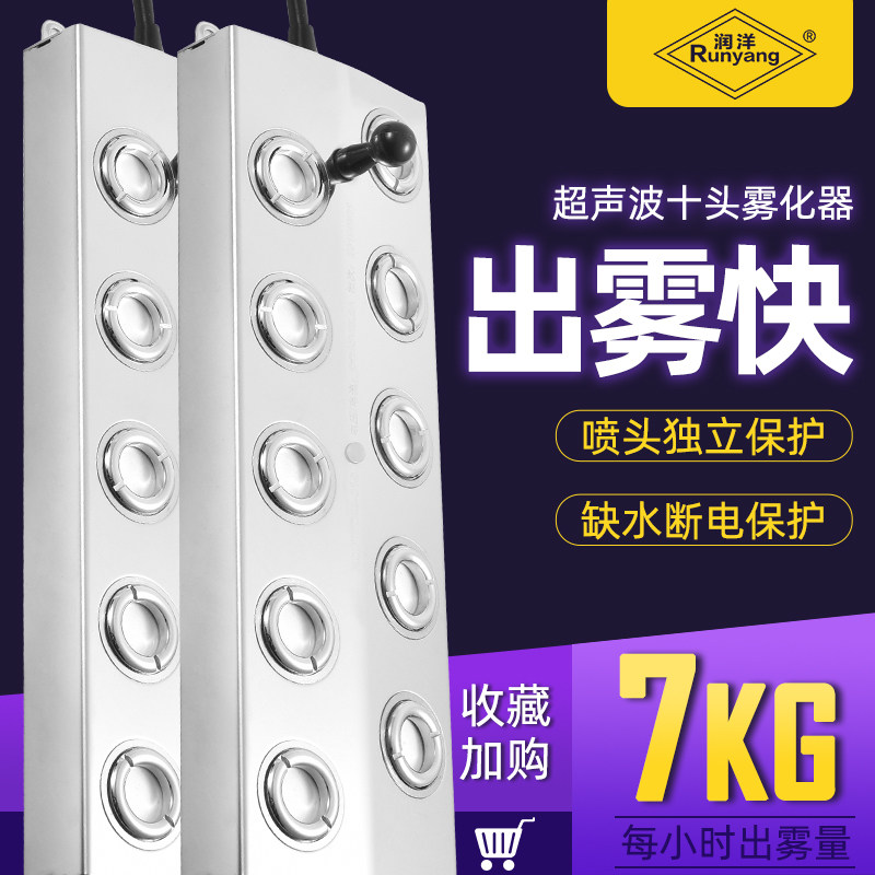 超声波十头雾化板雾化景观造雾机盆景假山水池水景喷雾造雾器10头