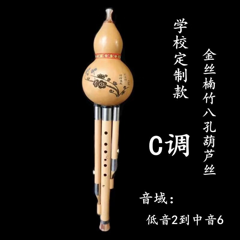 七孔八孔葫芦丝c调降b调GF调紫竹楠竹葫芦丝学生初学者学习演奏