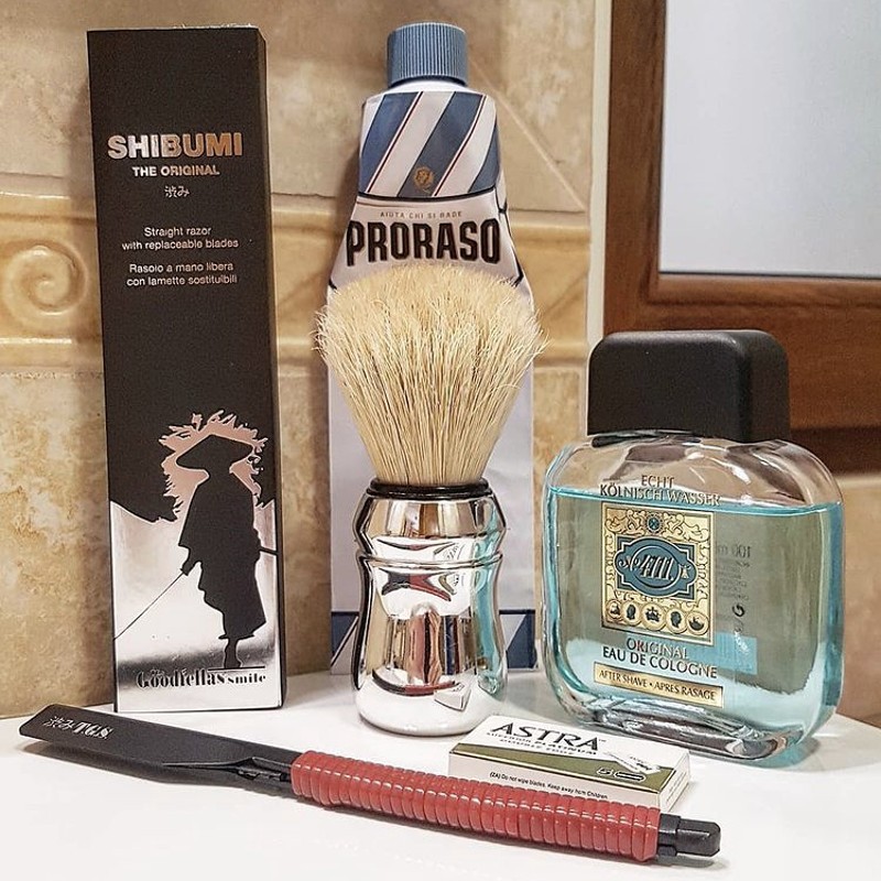 意大利Proraso 经典男士野猪鬃毛胡须泡沫刷胡须膏刷打泡专业刷子