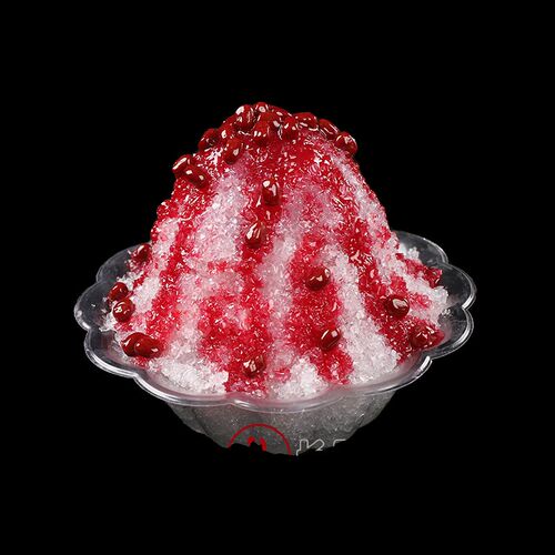仿真绵绵冰刨冰冰沙杯雪花冰模型水果杯芋泥冰模具假菜食物道具菜