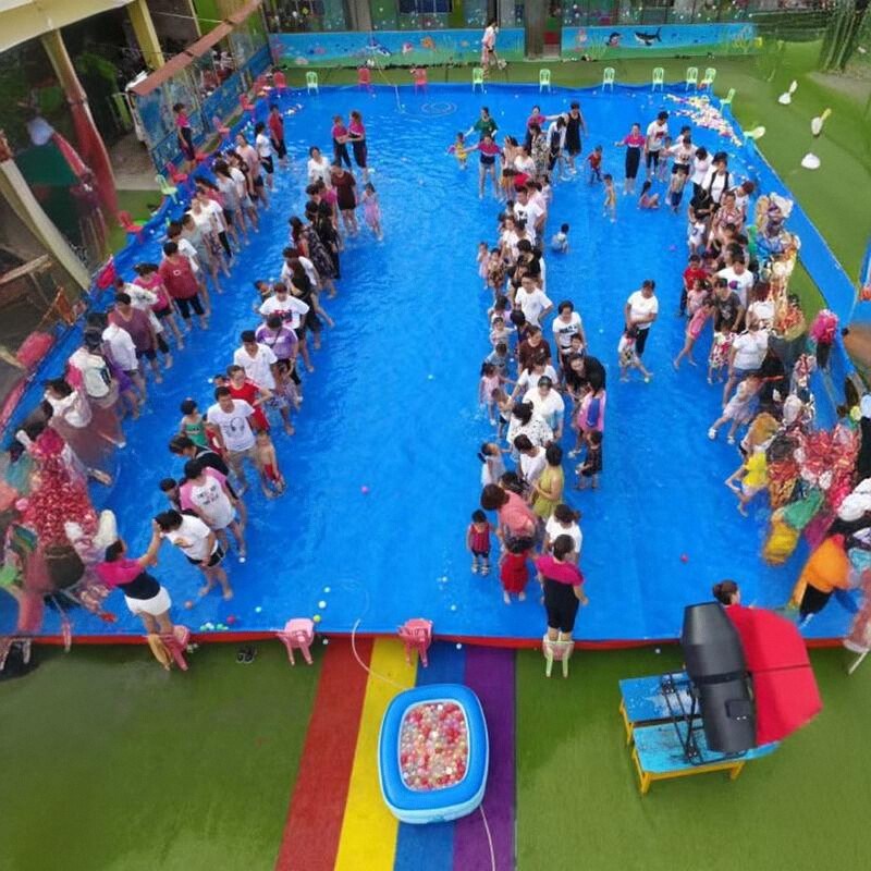 幼儿园活动雨布防水布玩水布水上乐园户外水池布防滑防晒加厚篷布