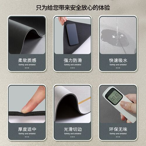 现代轻奢入户门垫门口地垫入户高级感家用脚垫可裁剪山峰玄关地垫