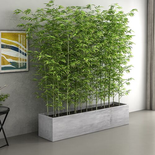 长方形水泥花盆简约北欧风格客厅阳台户外大口径绿植种菜镁泥花箱