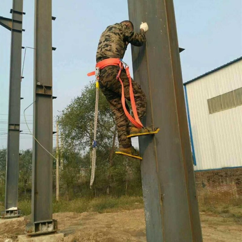 钢结构用铁鞋H型钢登高鞋脚扣攀爬鞋电工爬杆用鞋安全保险带