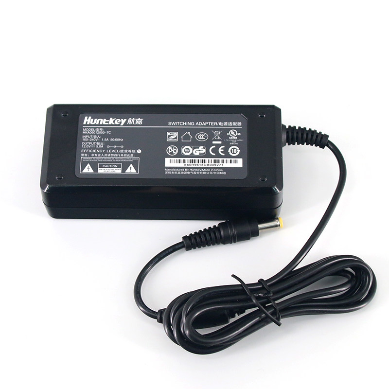 Huntkey/航嘉HKA06012050-7F 12V5A电源适配器笔记本显示器电源