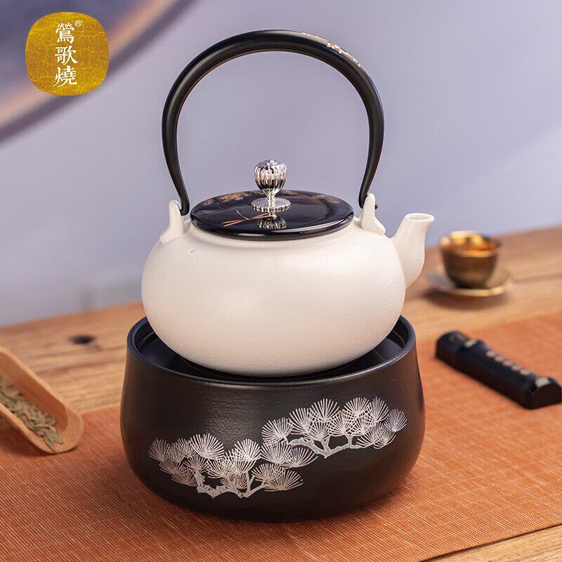 莺歌烧电陶炉家用小型煮茶炉铁银陶玻璃壶专用高档台式烧水煮茶器