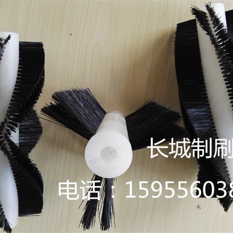 空心毛刷轮工业小毛刷尼龙丝塑料清洁毛刷辊防静电硬毛刷剑麻马鬃