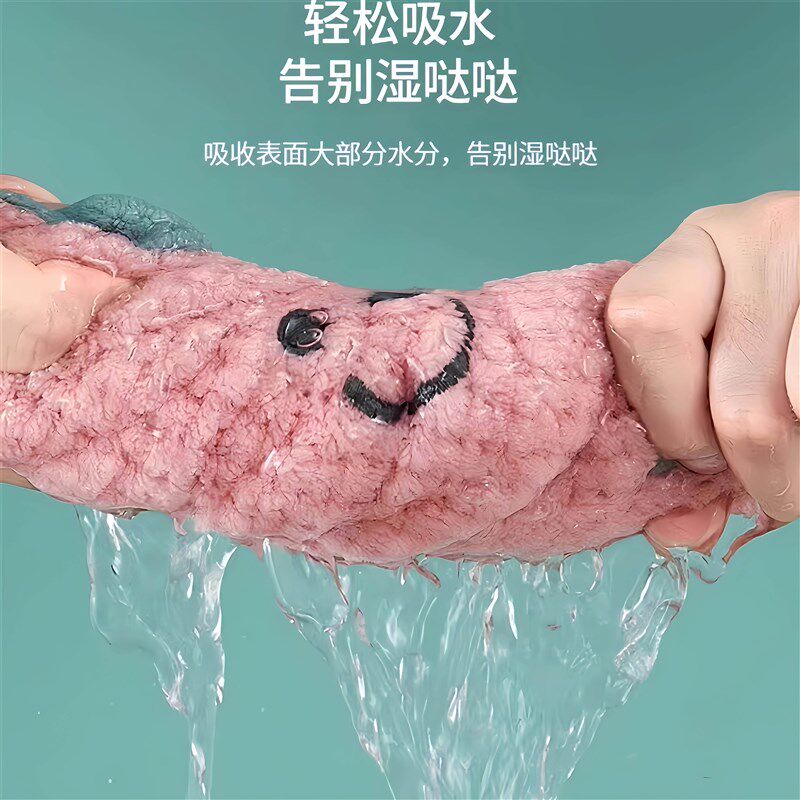儿童干发帽超强吸水速干可爱女童婴儿干发浴帽子擦头发毛巾包头巾