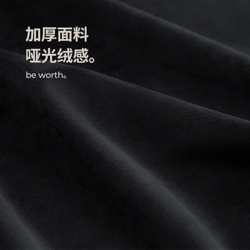 女装试衣间黑色门帘服装店铺商用丝绒窗帘更衣室衣帽间布帘遮挡帘