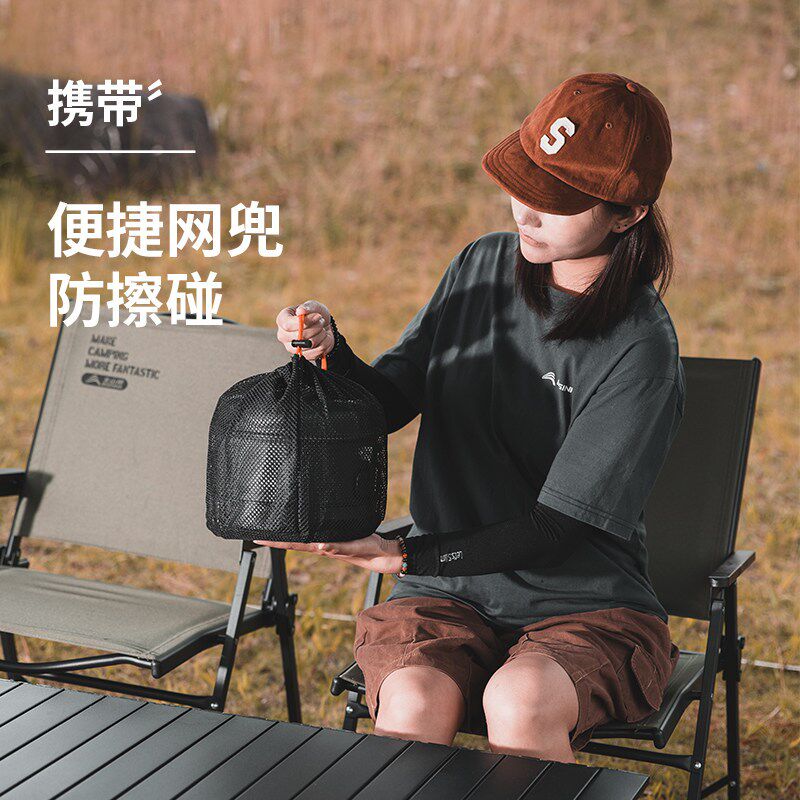 户外露营锅具卡式炉套锅便携煮锅野营煎锅炊具蒸锅火锅烧水壶套装