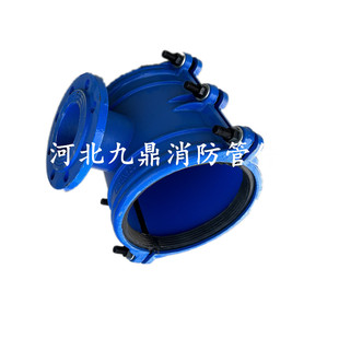 PE管专用哈夫节法兰分水三通铸铁管道钻孔马鞍三通抢修器抱箍接头