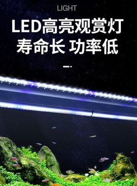 生态鱼缸中型1米2家用桌面金鱼缸生态缸长方形客厅办公室水族箱