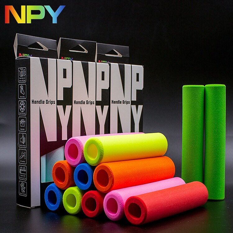 NPY山地车把套 单车纯矽胶高密度超轻防水防滑自行车握把磨砂质感