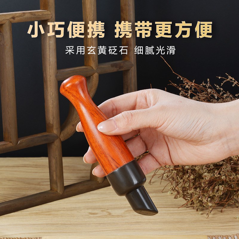 电热砭石美容仪脸面部拨筋棒温灸仪点穴笔提拉面部眼部按摩工具