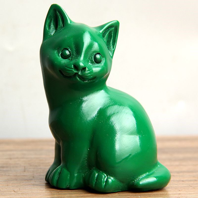 东阳木雕桃木招财猫中式新风格木雕摆件 桃木雕刻鱼虫鸟兽造型 金