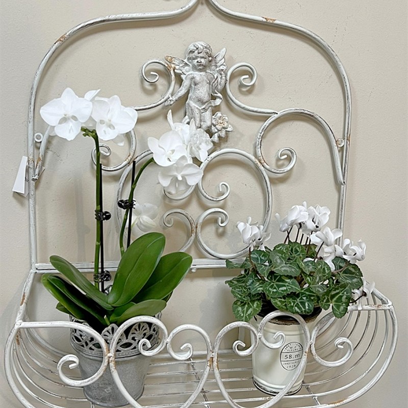 壁挂花架户外花园铁艺挂篮墙上花盆挂架阳台窗台护栏花盆置物架