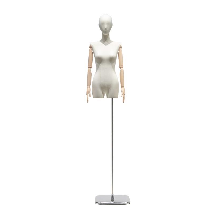 挂件手模特展示架女装服装店橱窗专用直角平肩全身坐模假人偶道具