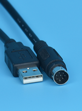 USB台达ASDA-B伺服调试编程电缆传输数据下载通讯线 DVPACAB2A30