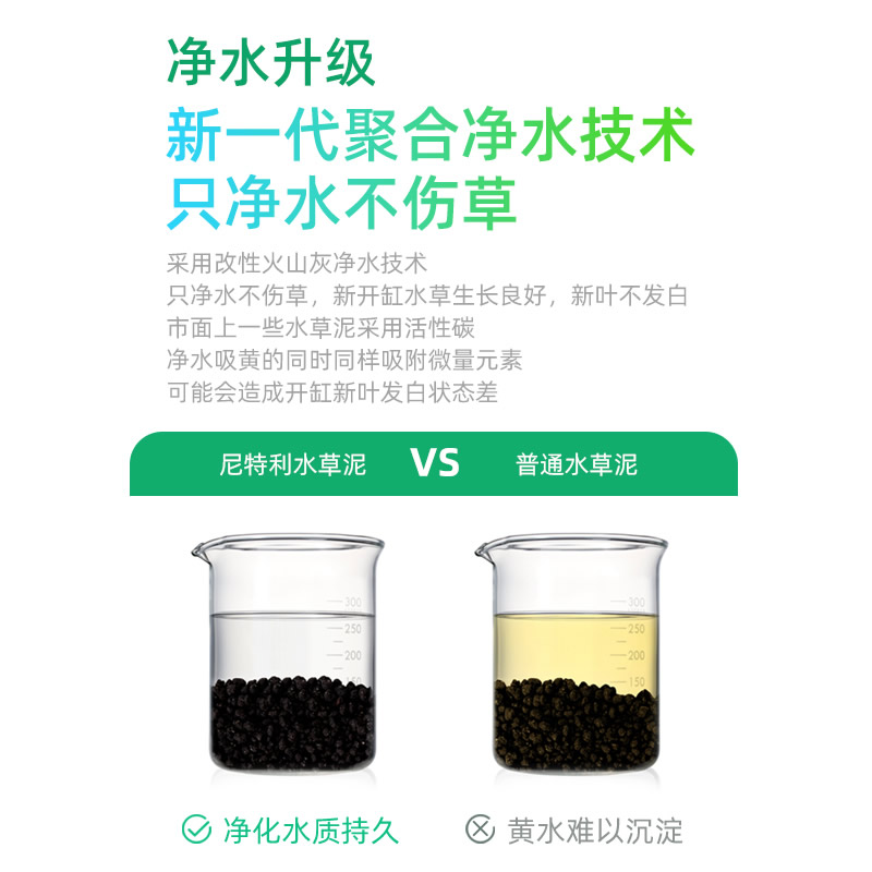 尼特利1号大师版水草泥鱼缸专用底砂专业不粉化造景底砂水藻泥
