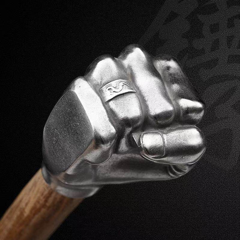 拳头锤工艺品摆件不锈钢拳头锤子五金工具实心铁锤车载工具多功能
