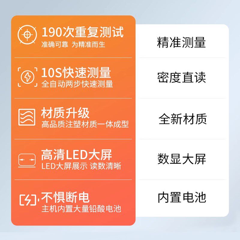 固体密度计液体密度计橡胶塑料海绵粉末电子比重检测密度测量仪