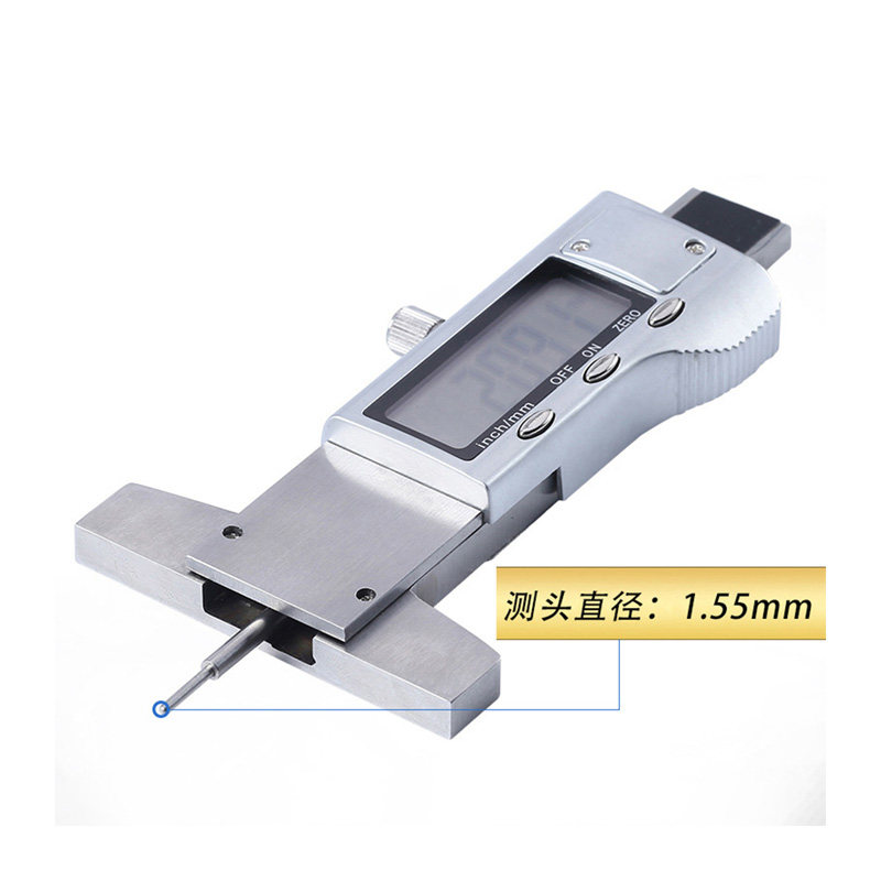 电子数显轮胎花纹深度尺高精度深度游标卡尺测胎厚轮胎测量胎纹尺