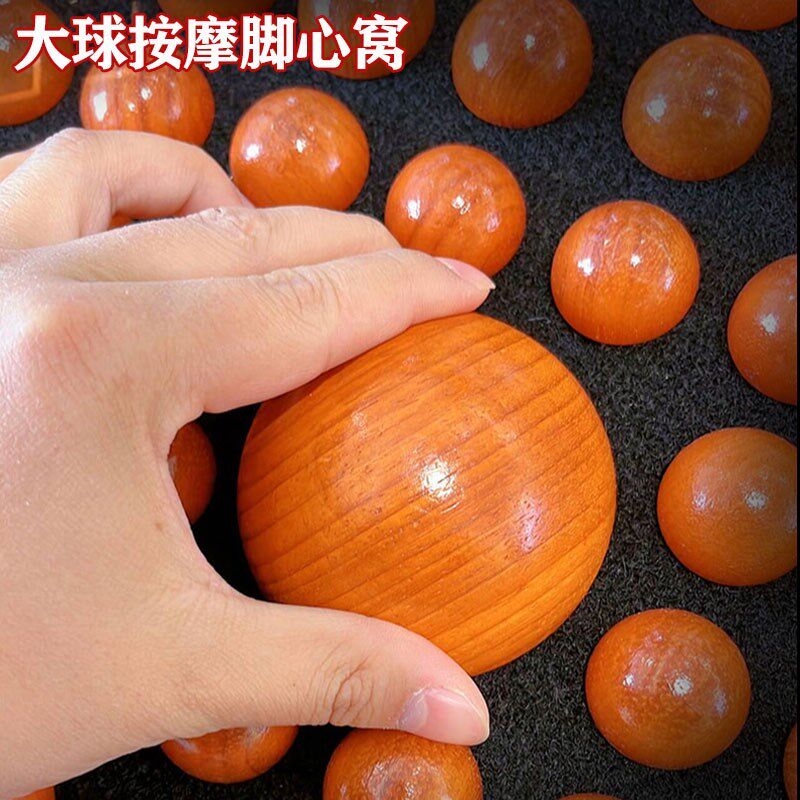 高档红花梨木缓冲足底按摩垫家用足疗走毯指压板踩脚底穴位地垫