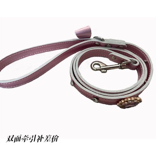 宠物牵引绳bb胸背带牵引带真皮柔软狗绳