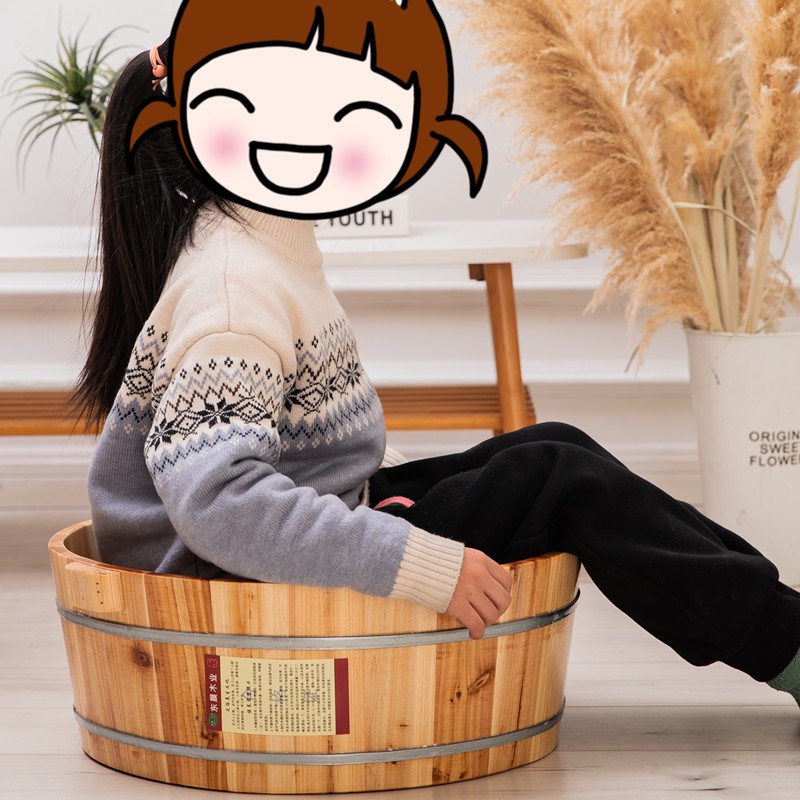 杉木泡脚洗衣木桶加大双人洗脚足浴木盆洗脸洗澡盆儿童坐浴多用盆