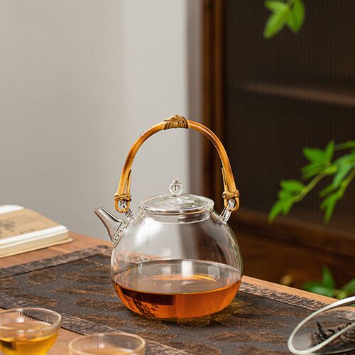 天久兰亭壶耐热玻璃煮茶壶家用高档茶具提梁壶茗凤祥电陶炉烧水