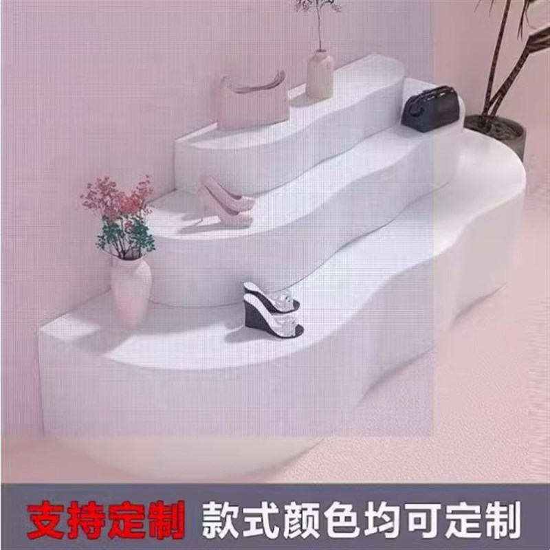 服装店中岛展示台鞋子架展示架鲜花店流水台中岛展示柜异性展示