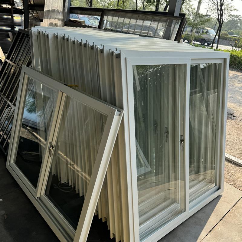 50型卡口板房窗户带防蚊纱窗集装箱窗户塑钢窗户岩棉板窗户夹芯板图片