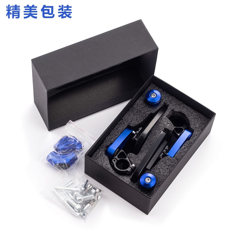 摩托车改装折叠反光镜 劲战鬼火BWS小牛小龟王电动车铝合金后视镜
