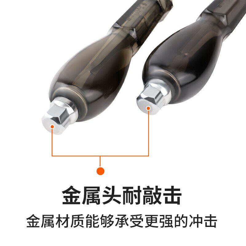 可敲击穿心螺丝刀铬钒钢长起子一字十字螺丝批改锥平口梅花带磁性
