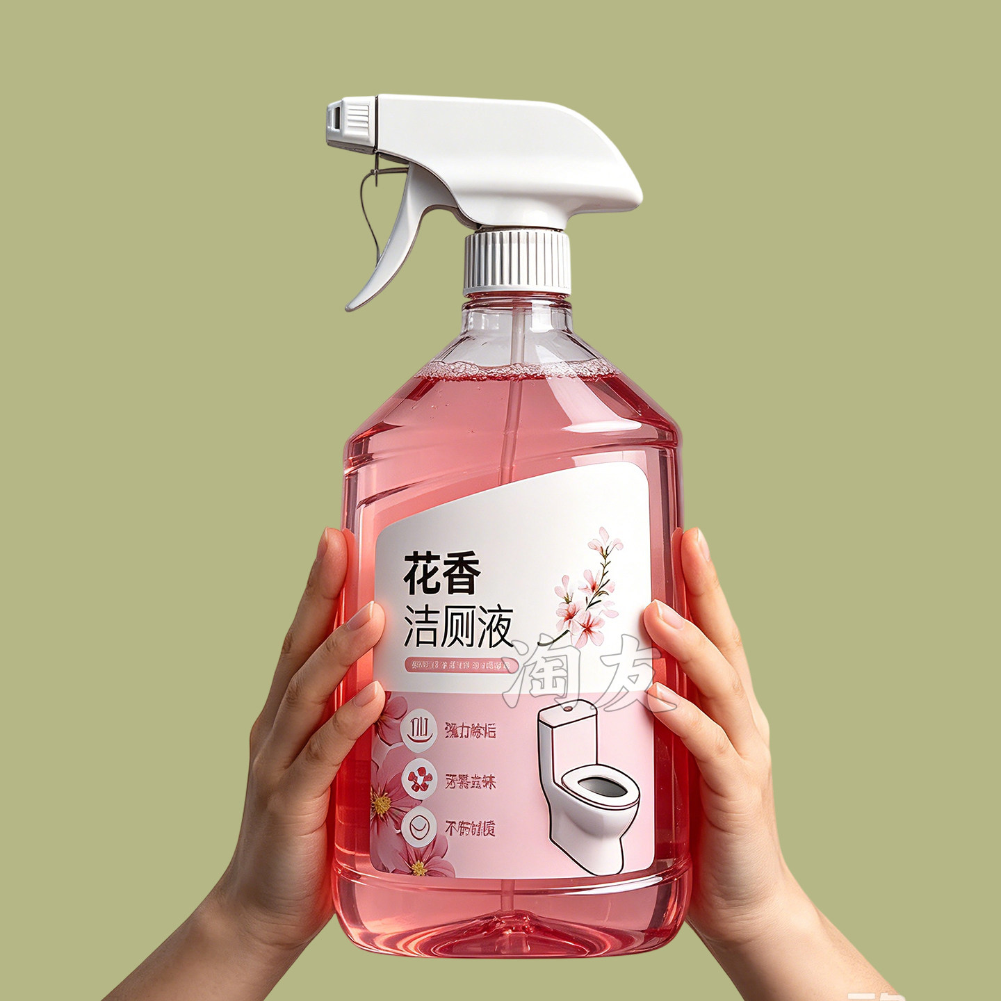 玫瑰香洁厕灵强力除垢除味持久