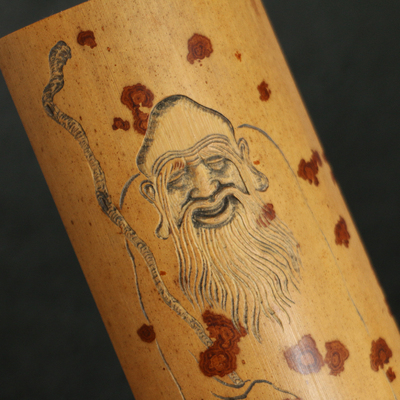 一物一拍精品云妃开山老料纯手工随型巧雕赏茶荷茶则茶具收藏竹迹