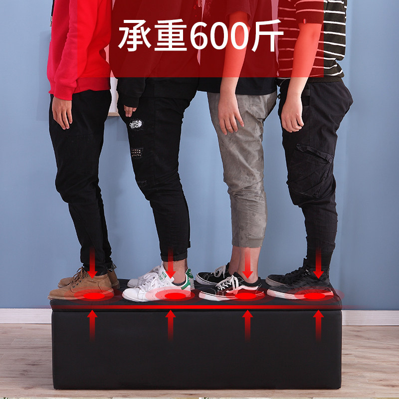 多功能创意储物收纳门口换鞋凳家用沙发凳子长方形可坐服装店凳箱