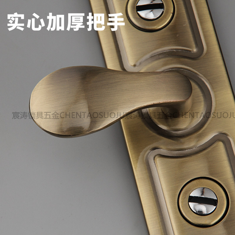 双锁芯双人管理防盗门把手27型保德安银行门保险门金库门面板拉手