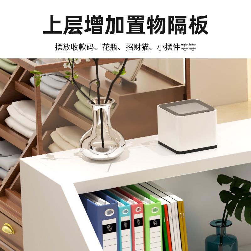收银台店铺小型吧台桌子商用前台接待台现代简约服装店收银桌柜台